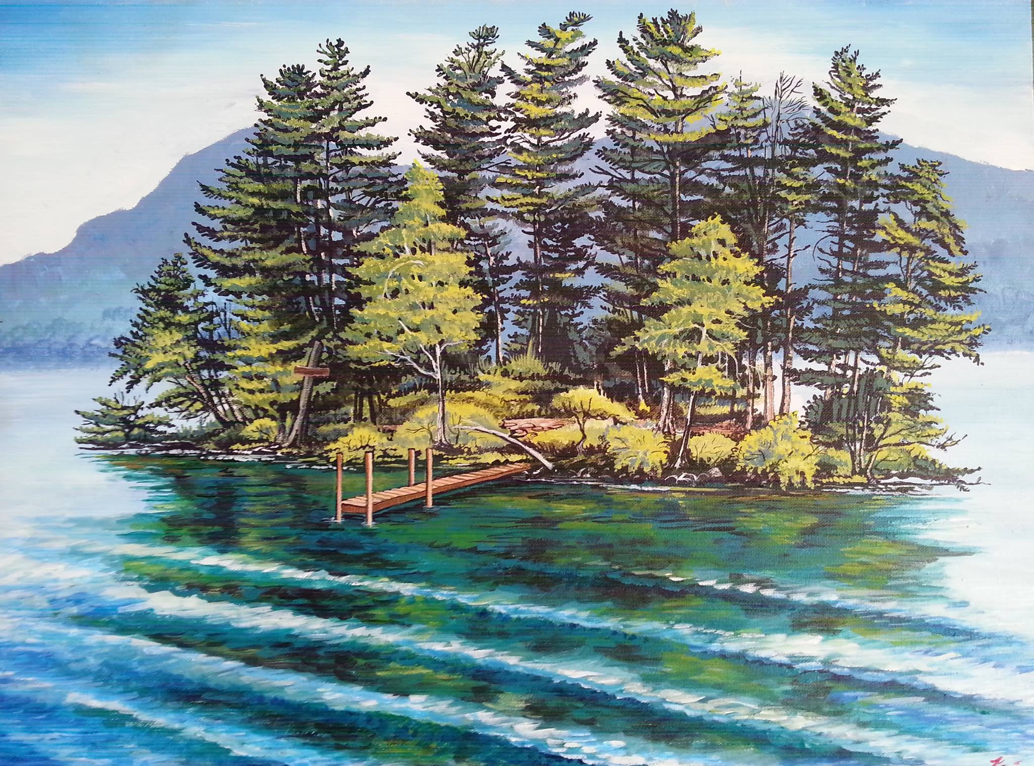 Home Lake George Paintings by Kea Kelly Alcock